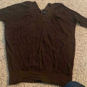 Victoria secret brand Moda Int’l light sweater blouse brown size large